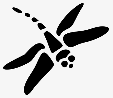 Dragon Fly - Dragonfly Black And White Clip Art, HD Png Download, Transparent PNG
