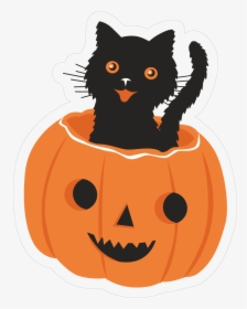 Cat In Pumpkin Print & Cut File - Pumpkin Images To Print, HD Png Download, Transparent PNG