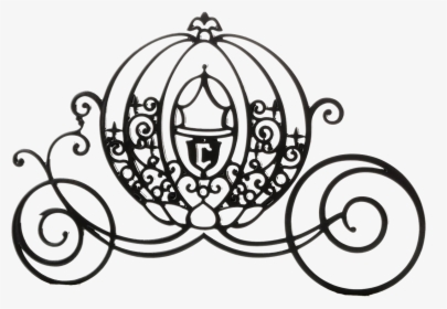 Mickey Mouse Carriage Silhouette - Cinderella Carriage Silhouette, HD Png Download, Transparent PNG