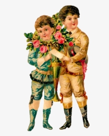 Rose Spring Romantic Children Valentine Victorian Clipart - Artificial Flower, HD Png Download, Transparent PNG