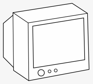 Simple Television Coloring Page Free Clip Art - Printable Images Of Television, HD Png Download, Transparent PNG
