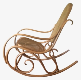 1960s Thonet Bentwood Rocker With Caned Back & Seat - Rocking Chair, HD Png Download, Transparent PNG