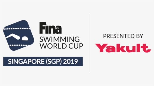 Fina Swc 2019 Logo W Yakult Horizontal - Fina Swimming World Cup Logo, HD Png Download, Transparent PNG