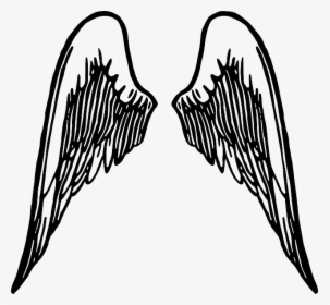 Bat, Black, Back, Music, Tribal, Note, Simple - Angel Wings Drawing No Background, HD Png Download, Transparent PNG