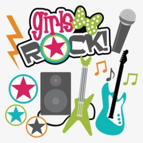 Girls Rock Svg Scrapbook Collection Teen Svg Files - Girls Rock Clip Art, HD Png Download, Transparent PNG