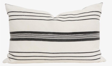 Vintage African Mudcloth Pillow Striped Lumbar, Black - Black And White Striped Pillow, HD Png Download, Transparent PNG