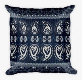Blue Square Pillow - Cushion, HD Png Download, Transparent PNG