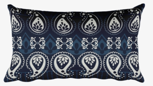 Blue Rectangular Pillow - Cushion, HD Png Download, Transparent PNG
