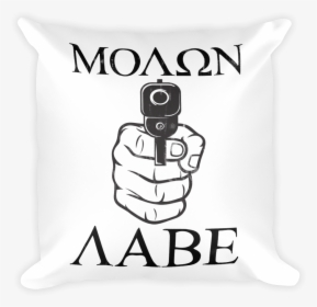 Molon Labe Throw Pillow , Png Download - Drawing About Culture Society And Politics, Transparent Png, Transparent PNG
