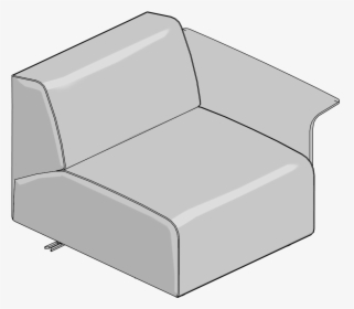 Lnge Chair-rh,arm,low Back,wood Arm - Sofa Bed, HD Png Download, Transparent PNG