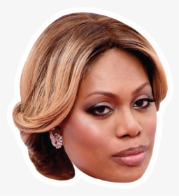 Laverne Cox Celebrity Head Sticker - Blond, HD Png Download, Transparent PNG