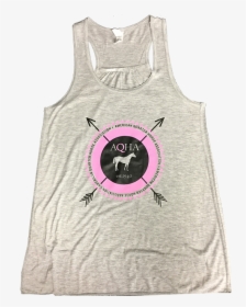 Sport Grey Black And Pink Arrow Flowy Tank - Active Tank, HD Png Download, Transparent PNG