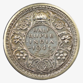 Half Rupee Coin - 1943 India 1 2 Rupee, HD Png Download, Transparent PNG
