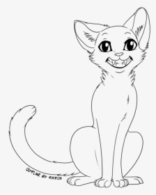 Cat Drawing Template, HD Png Download, Transparent PNG