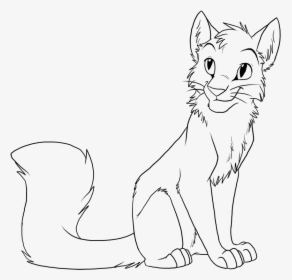 Warrior Cat Drawing Outline Friwm - Warrior Cats Coloring Pages, HD Png Download, Transparent PNG