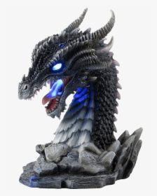 Black Dragon Led Bust - Dragon Lamps, HD Png Download, Transparent PNG