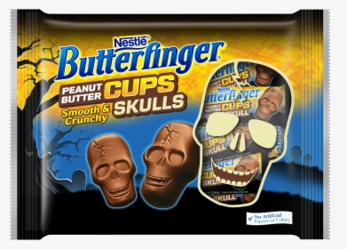 Butterfinger Fun-size Peanut Butter Cups Skulls - Butterfinger Halloween, HD Png Download, Transparent PNG