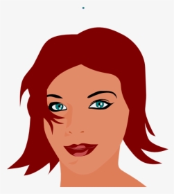 Pretty Girl Clipart - Clipart Of A Women Face, HD Png Download, Transparent PNG