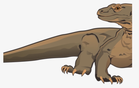 Bearded Dragon Clipart Silhouette - Komodo Dragon Clipart, HD Png Download, Transparent PNG