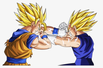 Goku Vs Vegeta Ssj, HD Png Download, Transparent PNG