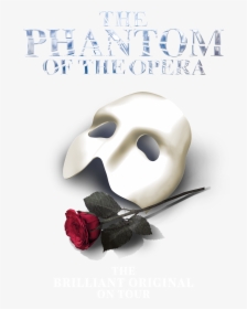 Phantom Of The Opera Mask And Rose, HD Png Download, Transparent PNG