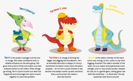 Dino Diggers Character Profiles - Cartoon, HD Png Download, Transparent PNG