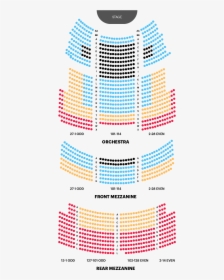 Majestic Theatre Seating Chart Map - Seat Number Kansas City Music Hall Seating Chart, HD Png Download, Transparent PNG