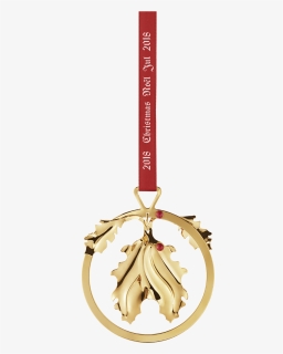 Georg Jensen Christmas Mobile Holly Gold 30th Anniversary - Georg Jensen 2018 Christmas Ornament, HD Png Download, Transparent PNG
