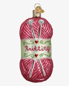 Old World Christmas Knitting Yarn Glass Ornament - Christmas Ornament, HD Png Download, Transparent PNG