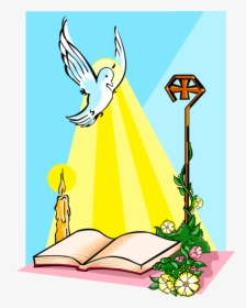 Vector Illustration Of Holy Spirit Dove Descending, HD Png Download, Transparent PNG