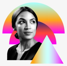 Photo Illustration Of Alexandria Ocasio-cortez In Black, HD Png Download, Transparent PNG