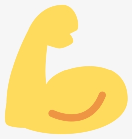 Emojis Biceps Flexionado Clipart , Png Download - Flexed Bicep Emoji Twitter, Transparent Png, Transparent PNG