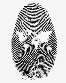 Fingerprint, World, Map, Swirls, Pattern, Unique, Id - Transparent Background Fingerprint Png, Png Download, Transparent PNG