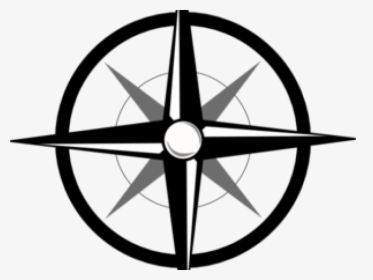 Simple Compass - Compass Rose Clipart, HD Png Download, Transparent PNG