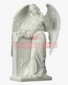 Statue Angel Of Grief Figurine Mourning Angel Weeping - Tombstone Angel Png, Transparent Png, Transparent PNG
