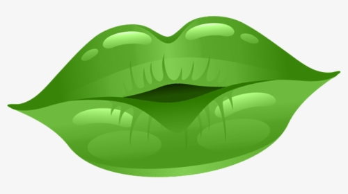 Lips Free On Dumielauxepices - Green Lips Clipart, HD Png Download, Transparent PNG