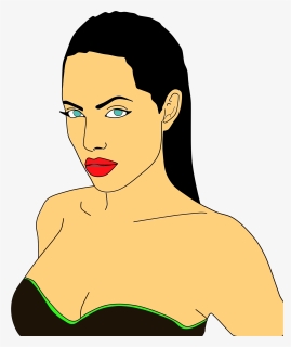 Clipart Angelina Jolie, HD Png Download, Transparent PNG