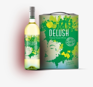 Delush White Wine Pack - Delush Wine Alcohol Percentage, HD Png Download, Transparent PNG