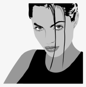 Angelina Jolie 2773342 1920 - Hollywood Actor Drawing, HD Png Download, Transparent PNG