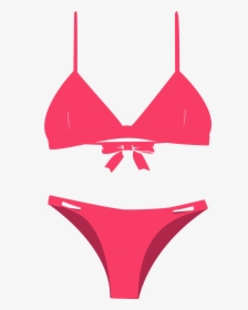 Neon Pink Bikini Set - Pink Bikini Png, Transparent Png, Transparent PNG