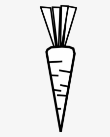 Carrot Black And White, HD Png Download, Transparent PNG