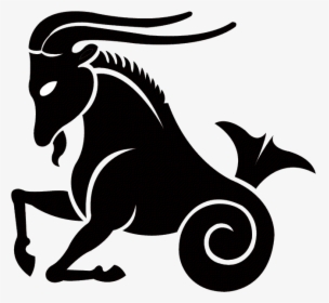 Capricorn Png - Zodiac Sign Capricorn Symbol, Transparent Png, Transparent PNG