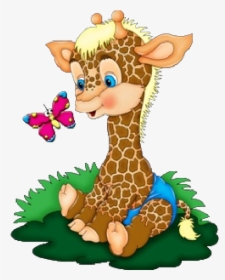 Baby Giraffe Giraffes Cartoon Animal Images Clip Art - Baby Giraffe Clipart, HD Png Download, Transparent PNG