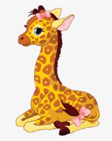 Baby Giraffe Cartoon Clip Art - Animadas Imágenes De Jirafas, HD Png  Download , Transparent Png Image - PNGitem