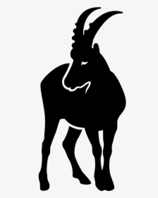 Ibex Silhouette Transparent, HD Png Download, Transparent PNG