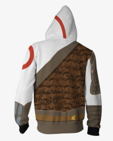God Of War Kratos Cosplay Zip Up Hoodie Jacket - Hood, HD Png Download, Transparent PNG