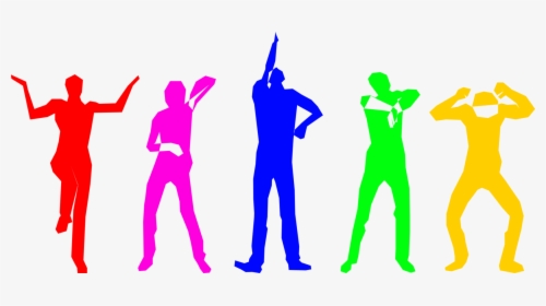 Standing,human Behavior,silhouette - Dancing Silhouette, HD Png Download, Transparent PNG