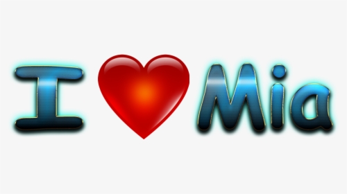 Mia Love Name Heart Design Png - Love Yogi, Transparent Png, Transparent PNG