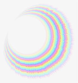 ⚫🌈⚫ #ftestickers #abstract #circle #circles #rainbow - Png Halo Circle, Transparent Png, Transparent PNG
