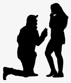 Silhouette Proposal Clipart, HD Png Download, Transparent PNG